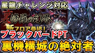 【裏機構城の絶対者】ブラックバードでクリア!! 星龍チャレンジ対応!!【BB】【パズドラ】