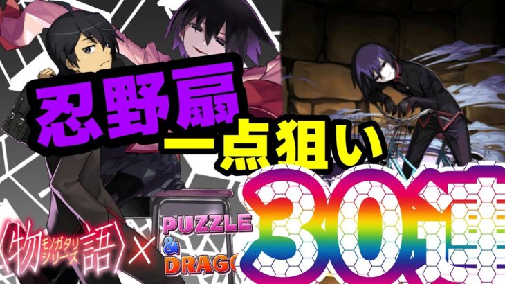 【パズドラ】物語シリーズガチャ！忍野扇一点狙いで30連！！