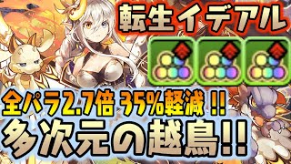 『耐久ガチガチ火力モリモリ』転生イデアル!! 多次元の越鳥 【ダックス】【パズドラ実況】