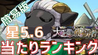 【パズドラ】大罪龍と鍵の勇者星5.6当たりランキング簡易版！【初心者向け】