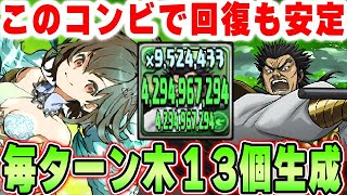 【四次元】蒙武の真の使い方こうじゃね？ベルテと合わせて木と回復を安定生成！！【パズドラ実況】