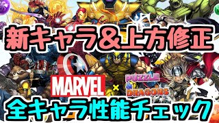 【石10個なのも納得(?)】既存キャラも新形態追加で優秀に！ MARVELコラボ全キャラ性能チェック【パズドラ】