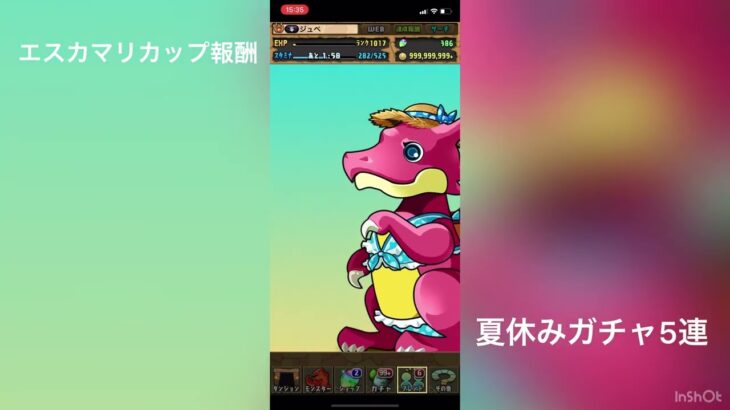 【パズドラ】夏休みガチャ5連