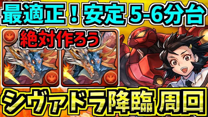 【最適正】安定5-6分台！シヴァドラ降臨！ペニーパーカー編成！代用・立ち回り解説【パズドラ】