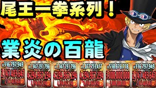 【パズドラ】兩橫幾乎通殺、三橫毀滅世界！業炎の百龍、薩波試運轉！【PAD/龍族拼圖】