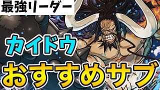 カイドウのおすすめサブ解説！編成の参考にしてください！【パズドラ】【ワンピースコラボ】