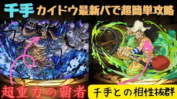 【パズドラ】カイドウパ最新編成で千手やったら簡単すぎました！