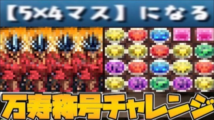 【万寿チャレンジ】新ギミックが極悪過ぎるwww【パズドラ 永刻の万龍】