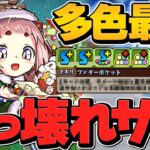 クリスマスポロネの多色性能が最強すぎる！実質4TでW吸収無効！？万寿で大活躍！カイドウ編成【パズドラ】