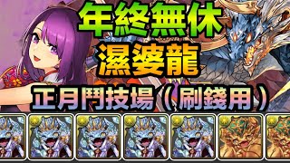 PAD パズドラ 正月靈央x濕婆龍 vs正月鬥技場（刷錢用）！新一年祝大家成為百億富翁