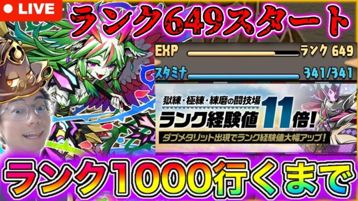 【パズドラ】ランク649～ランク1000行くまで配信する！～後編～極練両サレ周回。