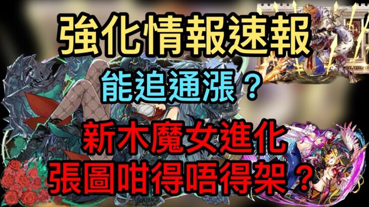 【パズドラ】【PAD】近日神限強化情報速報  木魔女新進化咁得唔得架？木九筒新出路 フェス限定モンスターの能力調整