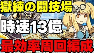 【ランク上げ】時速13億経験値！サレサレ獄練の闘技場ダンボ12最効率最適周回編成代用＆立ち回り解説！【パズドラ】