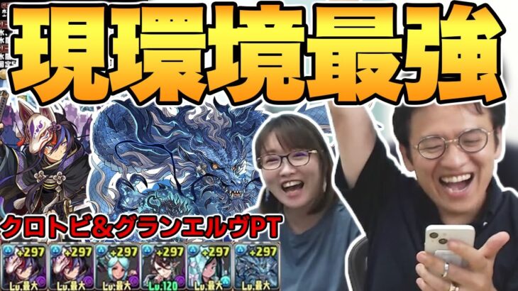 【パズドラ】クロトビ×グランエルヴで蒼穹の千龍ノーコン攻略！【未知の新星】