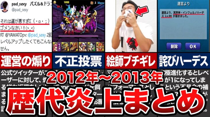 歴代パズドラ炎上の歴史【2012年～2013年】