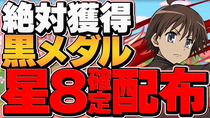 星8確定ガチャ&黒メダルをゲットしよう！30周年記念チャレンジ！代用多数！電撃文庫コラボ【パズドラ】