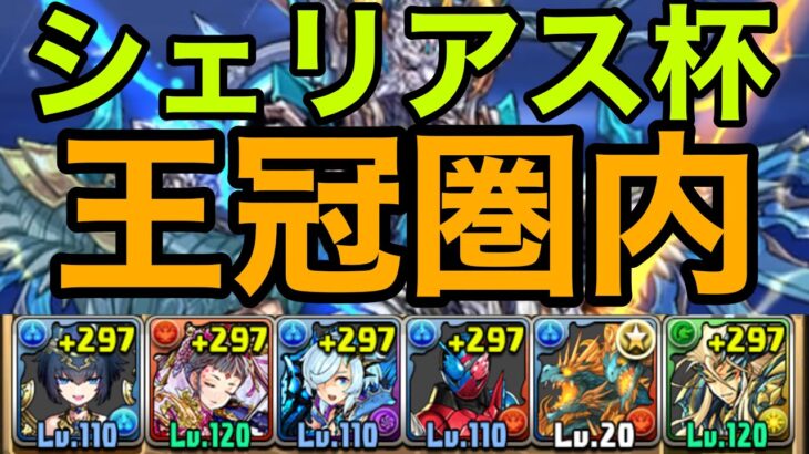 【シェリアス杯】ひたすら追い討ちを組んで王冠圏内！ランキングダンジョン【パズドラ】