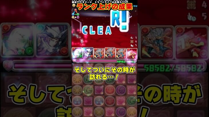 【パズドラ】ドラゴン縛りでランク1100到達!!1週間で裏修羅周回した数がやばすぎる…！ #shorts #パズドラ #ドラゴン縛り【ゆっくり実況】