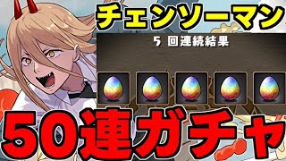 【ガチャ動画】神ガチャ？それとも闇ガチャ？チェンソーマンコラボ50連引くぞ！【パズドラ】