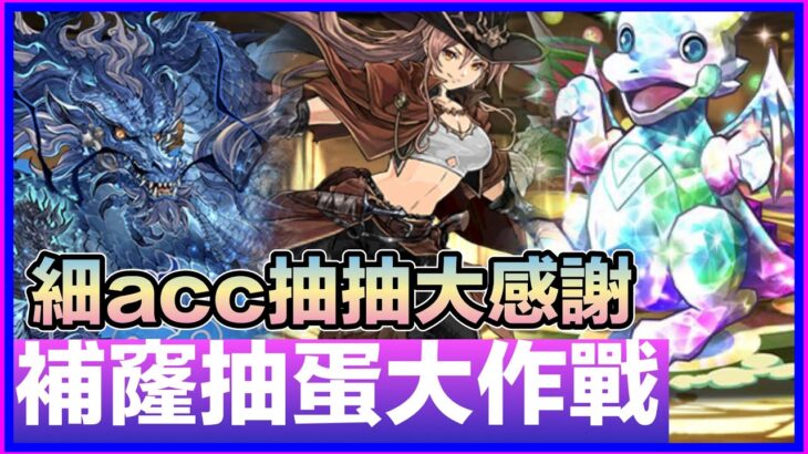 PAD パズドラ  補窿補洞抽蛋大作戰！細Acc抽抽大感謝！你在何處抽抽龍？