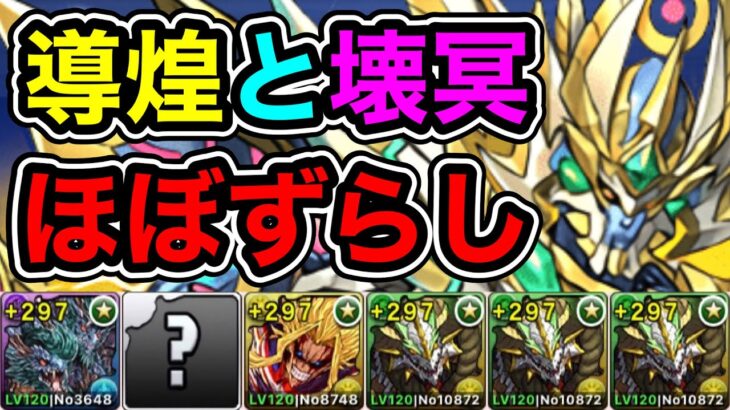 【パズドラ】全敵対応！壊滅極限コロシアム！導煌と壊冥！1周7~8分台！ほぼずらし！ノルディスループ！オロチ×ノルディス編成で安定周回！【概要欄に立ち回りなど記載】