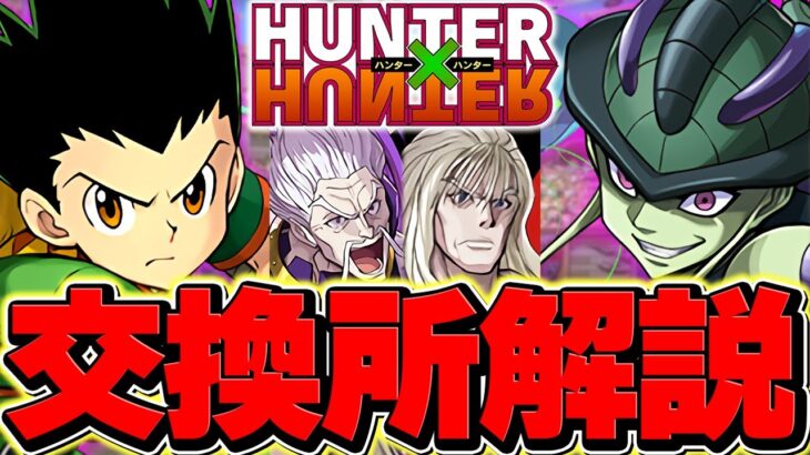 HUNTER×HUNTER交換所オススメ解説！強キャラを絶対に逃すな！知らないと損！【パズドラ】