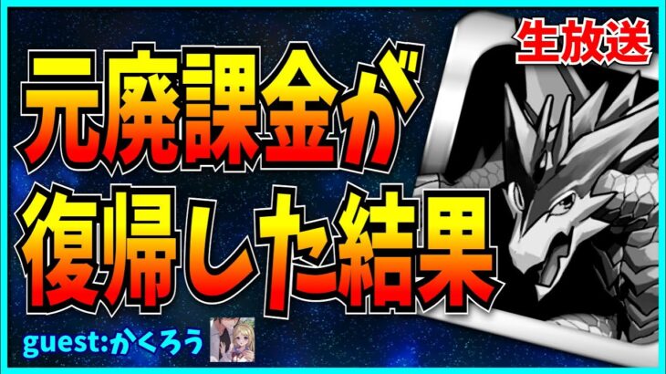 元廃課金パズドラーが復帰したらしいのでインタビューしてみた。【パズドラ】