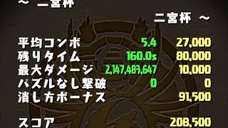 ランキングダンジョン 二宮杯 208.500点(1十字だけ組めなかったけどいい方)