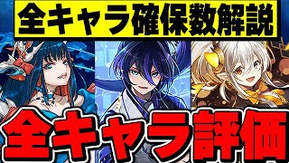 絶対確保したSランクは全部で３体！歴世の杯と神創の雫全キャラの確保数と当たりキャラのティアリスト解説！！【パズドラ実況】