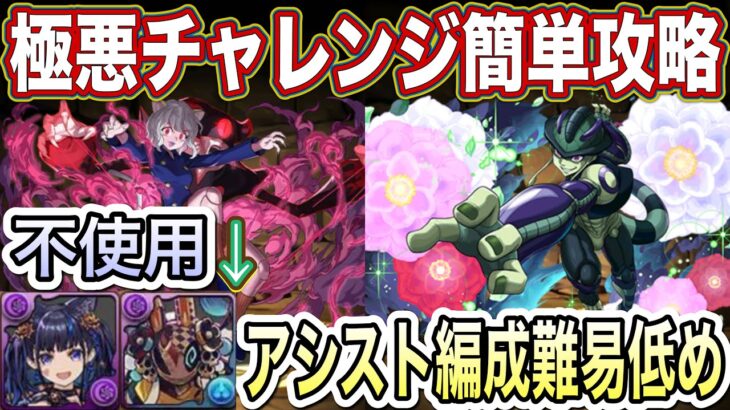 【パズドラ】メルエムピトーで極悪チャレンジ簡単攻略！アシスト編成難易度低めです！