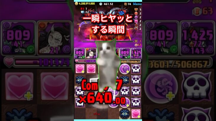 【極悪チャレンジ】一瞬ヒヤッとする瞬間 #パズドラ #極悪チャレンジ