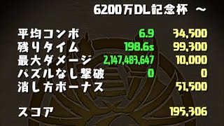 ランキングダンジョン 6200万DL杯 195,306点