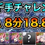 【パズドラ】新「千手」チャレンジ！浄罪の千龍！クリアタイム8分18.8秒！ミリムループ！ミリム編成でタイムアタック！【再臨の超星】