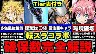 【全キャラ確保数解説】Tier表付き！低レアにも要注目！転スラキャラは何体残すべき？確保数の目安は？使い道＆性能完全解説！【パズドラ】