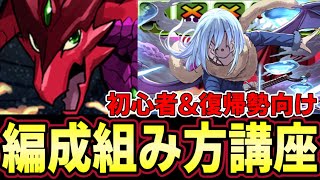 【パズドラ】編成作り方講座‼︎初心者&復帰勢向け‼︎実際の編成作成風景紹介【パズドラ実況】