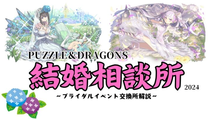 【パズドラ】結婚相談所2024 ～ブライダルイベント交換所解説（感想）～