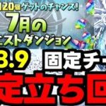 【7月のクエスト】Lv8.9固定チーム！ド安定立ち回り解説！【パズドラ】