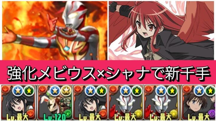 【最強&人権】強化されたメビウスシャナで新千手を破壊😎【パズドラ】【ウルトラマンイベント】