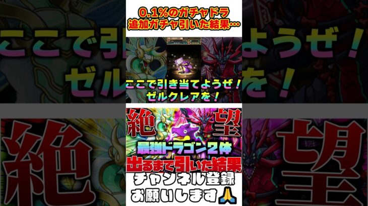 【パズドラ】排出確率0.1％のガチャドラ出現!?追加ガチャで新キャラ狙った結果…パズドラZゴッドフェスがヤバすぎる!! #shorts #パズドラ #ドラゴン縛り【ゆっくり実況】