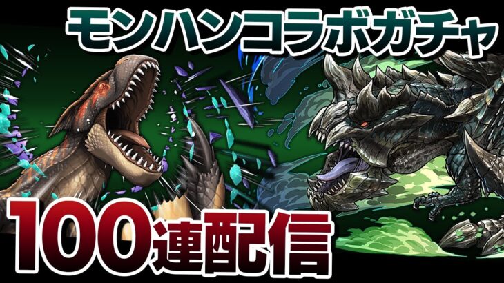 魔法石1000個で挑むモンハンコラボガチャ100連配信！【パズドラ】