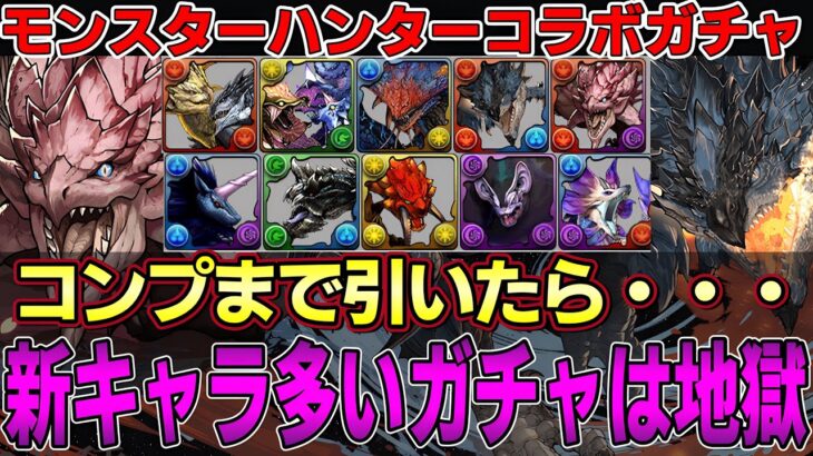 【パズドラ】モンハンコラボ全キャラ出るまで回した結果・・・新キャラ15体ガチャは地獄‼︎リオレウス探しの旅【パズドラ実況】