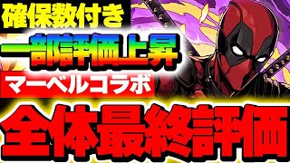 あの最強キャラは確保できた？マーベルコラボ全40体の最終評価！！【パズドラ実況】