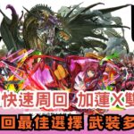 【パズドラ】【PAD】新万壽快速周回 加蓮X雙正義 安穩周回最佳選擇 武裝多代用 新万寿 カレンX ジャスティス