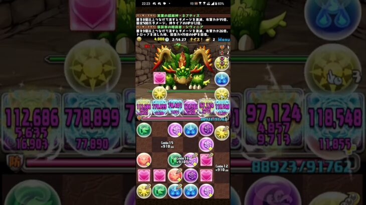 【パズドラ】パズドラZコロシアム with ネフティス＆シヴィニア ２人用マルチプレイ