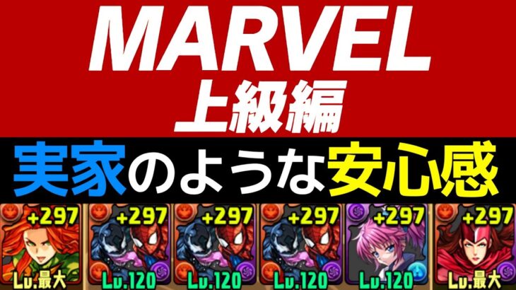 【マーベル上級】全共通スパヴェノ編成！レシートもアシストも不要な超お手軽ぶっ壊れ【パズドラ】