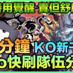 PAD パズドラ 黑熾龍XO 隊伍分享 Vs新千手！ 8-9分鐘ko 千手！ 善用覺醒 ！貴但舒服！