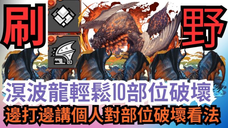 【パズドラ】【PAD】溟波龍輕鬆10部位破壞 周回重要調整任務 邊打邊講個人對部位破壞看法 モンスターハンター重要調査クエスト モンハンコロシアム 周回 ネロミェール部位破壊10個編成