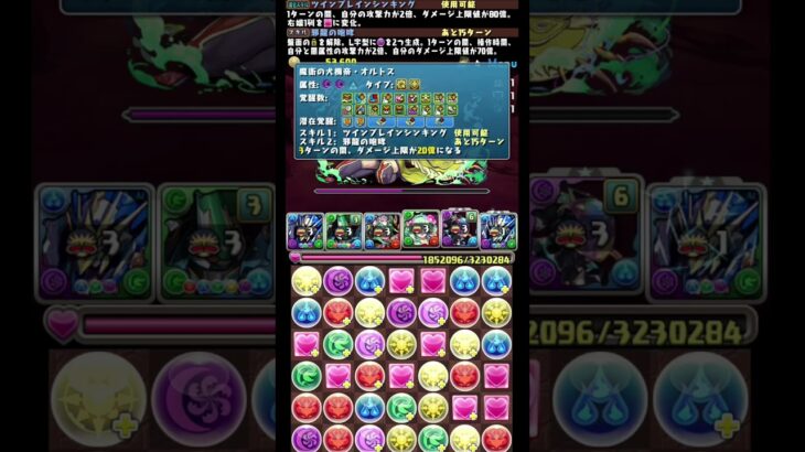 #shorts パズドラ ロイヤルノーチラス  新万寿 3F #パズドラ #ロイヤルノーチラス #ビートロイア #オルトス #新万寿 #新フェス限  #ロイヤルオークノーチラス