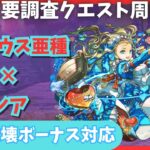 【パズドラ】重要調査クエスト周回　部位破壊対応　リオレウス亜種×バレンタインノア