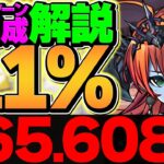 0.1%26.5万点↑4スキップ&パズル1回で誰でも王冠ゲット！これ組めばOK！代用&立ち回り解説！ヘラ-LUNA-杯 ランキングダンジョン【パズドラ】